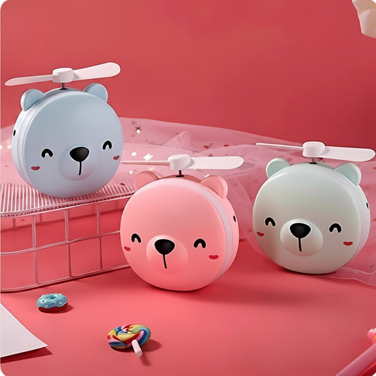 Piggy fan with mirror