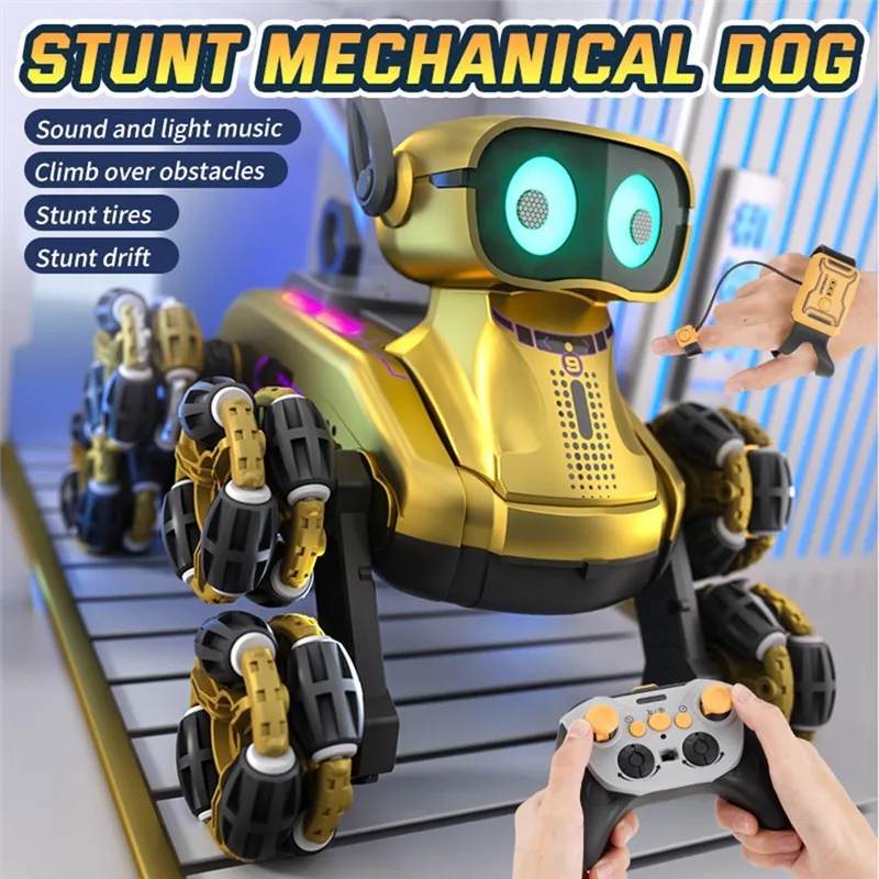 8WD GESTURE SENSOR RC STUNT CAR, ALSO KNOWN AS A REMOTE-CONTROL ROBOT DOG TOY,