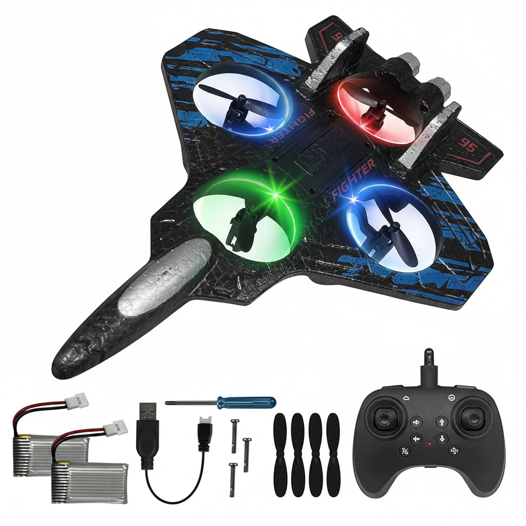 X33 FIGHTER AIRCRAFT DRONE - REMOTE CONTROL QUADCOPTER
